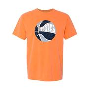  Auburn Tigers Retro Basketball Comfort Colors Tee