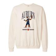  Auburn Tigers Spinning Basketball Aubie Comfort Colors Crew