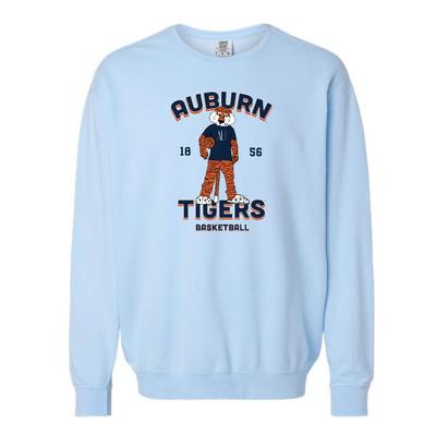 Auburn Tigers Aubie Basketball 1856 Comfort Colors Crew