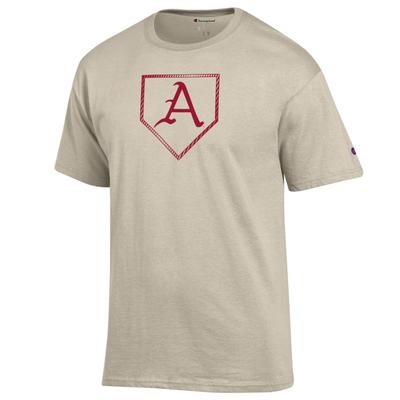 Arkansas Champion Baseball Plate Logo Tee