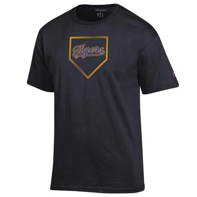 LSU Champion Baseball Plate Logo Tee