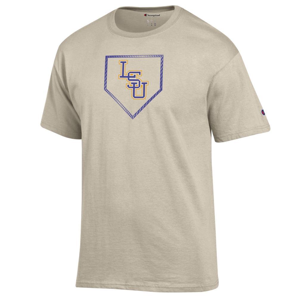 LSU Champion Baseball Plate Logo Tee