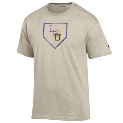 LSU Champion Baseball Plate Logo Tee