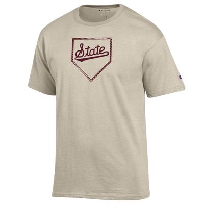 Mississippi State Champion Baseball Plate Logo Tee