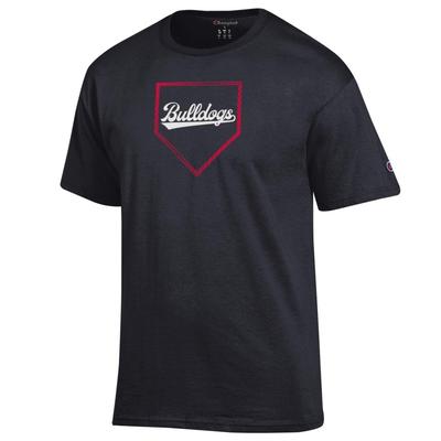 Georgia Champion Baseball Plate Logo Tee