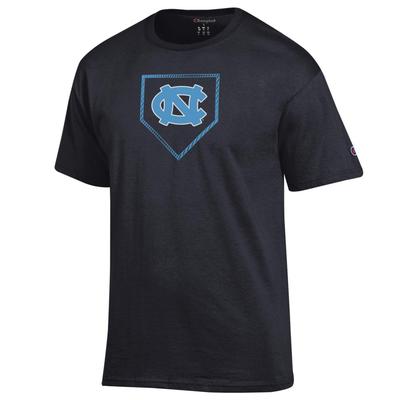 UNC Champion Baseball Plate Logo Tee