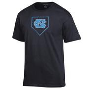  Unc Champion Baseball Plate Logo Tee