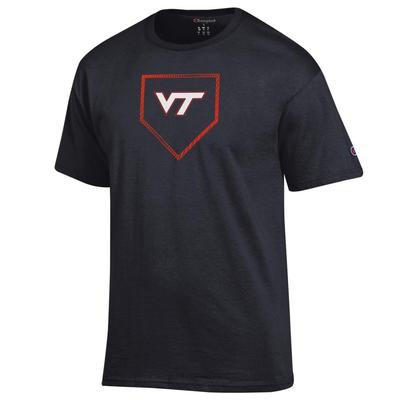 Virginia Tech Champion Baseball Plate Logo Tee