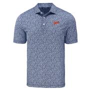  Auburn Cutter & Buck Vault Script Pike Eco Flora Print Polo