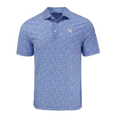 Kentucky Cutter & Buck Pike Eco Flora Print Polo