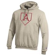  Arkansas Champion Baseball Plate Logo Hoodie