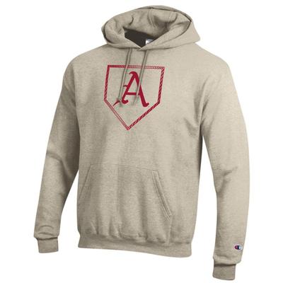 Arkansas Champion Baseball Plate Logo Hoodie