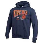  Virginia Champion Wordmark Basketball Net Logo Hoodie