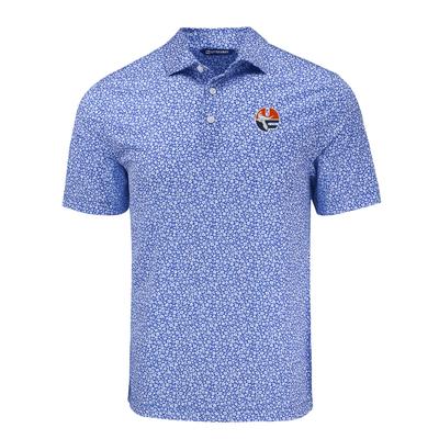 Florida Cutter & Buck Vault Circle Pike Eco Flora Print Polo