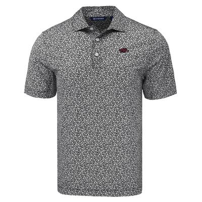 Arkansas Cutter & Buck Pike Eco Flora Print Polo