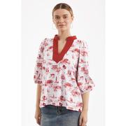  Alabama Smith & Quinn Tailgate Toile Print Eliza Top