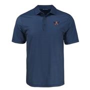  Auburn Cutter & Buck Vault Eagle Pike Eco Shadow Check Print Polo