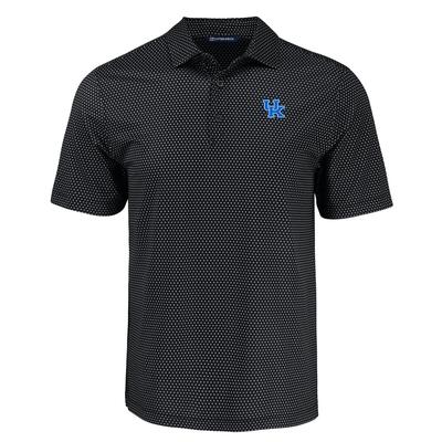 Kentucky Cutter & Buck Pike Eco Shadow Check Print Polo