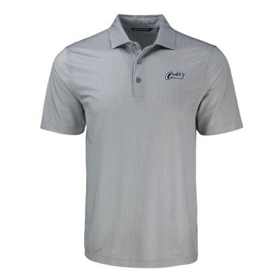 UCF Cutter & Buck Vault Citronauts Pike Eco Shadow Check Print Polo