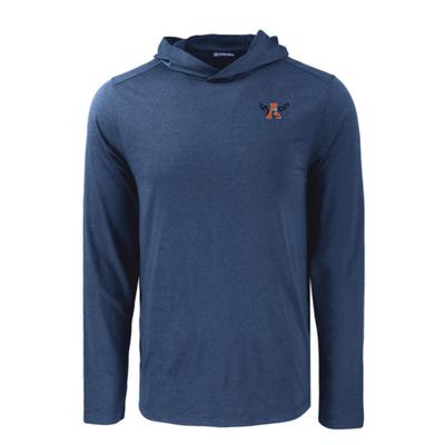 Auburn Cutter & Buck Vault Eagle Coastline Epic Comfort Hooded Shirt