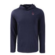  Auburn Cutter & Buck Vault Cartoon Coastline Epic Comfort Hooded Shirt