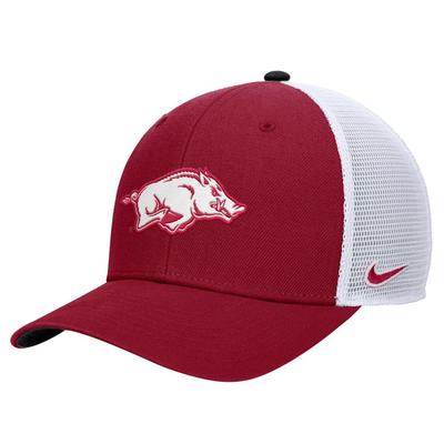 Arkansas Nike Rise Structured Trucker Cap