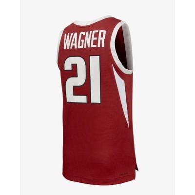 Arkansas Nike D.J. Wagner #21 Basketball Jersey