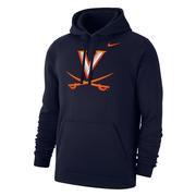  Virginia Nike Logo Club Fleece Hoodie