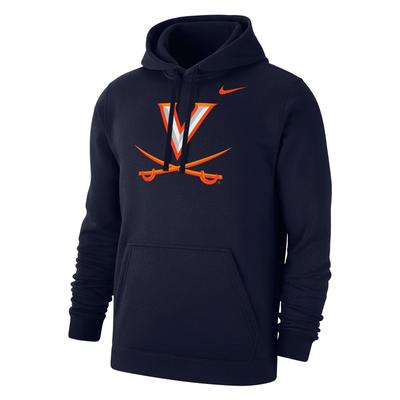 Virginia Nike Logo Club Fleece Hoodie