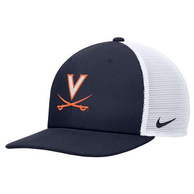 Virginia Nike Flat Bill Mesh Trucker Cap