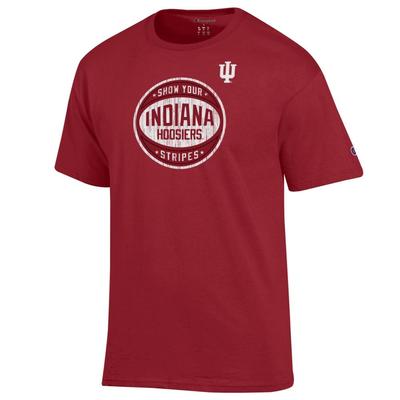 Indiana Basketball Official 2025 Stripe Out Champion Tee