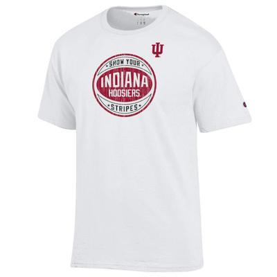 Indiana Basketball Official 2025 Stripe Out Champion Tee