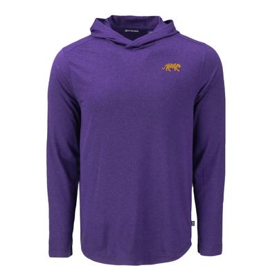 LSU Cutter & Buck Silhouette Coastline Epic Hooded Shirt