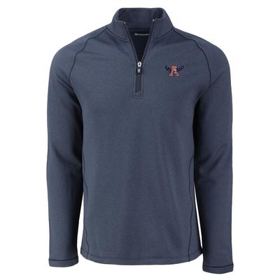 Auburn Cutter & Buck Vault Eagle Peshastin Eco Fleece 1/2 Zip Pullover