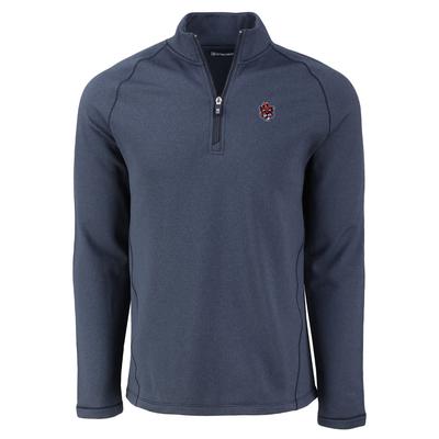 Auburn Cutter & Buck Vault Cartoon Peshastin Eco Fleece 1/2 Zip Pullover