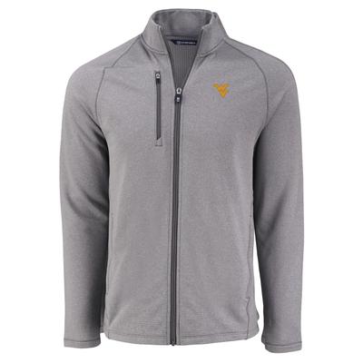 West Virginia Cutter & Buck Peshastin Eco Fleece Full Zip Jacket