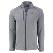  Clemson Cutter & Buck Peshastin Eco Fleece Full Zip Jacket