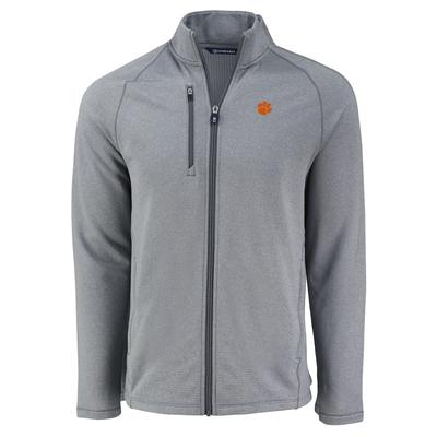 Clemson Cutter & Buck Peshastin Eco Fleece Full Zip Jacket