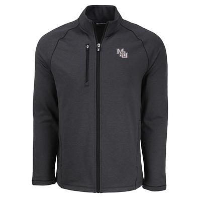 Mississippi State Cutter & Buck Vault Interlock Peshastin Eco Fleece Full Zip Jacket