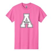  App State Giant Logo Block A Pink Tee