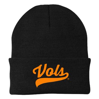 Tennessee Vols Script Black Beanie