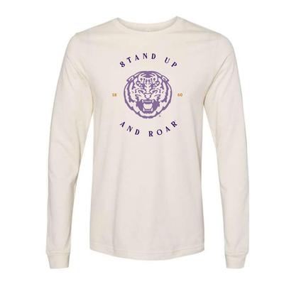 LSU Stand Up and Roar Long Sleeve Bella Tee