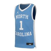  Unc Jordan Brand Youth Retro Basketball # 1 Jersey