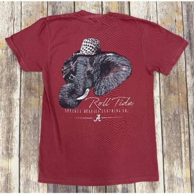 Alabama Houndstooth Elephant Comfort Colors Tee