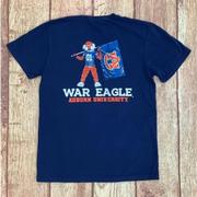  Auburn Aubie Flag Comfort Colors Tee