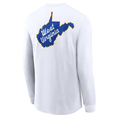 West Virginia Nike Jerry West Perimeter Shooting Long Sleeve Tee