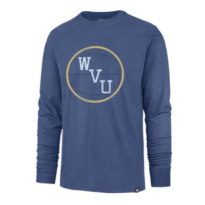 West Virginia 47 Brand Jerry West Ball Franklin Long Sleeve Tee