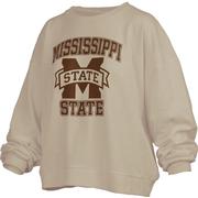  Mississippi State Pressbox Hi- Lo Tonal Print Janise Crew