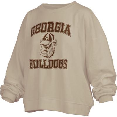 Georgia Pressbox Hi-Lo Tonal Print Janise Crew