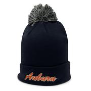  Auburn The Game Roll Up Pom Beanie